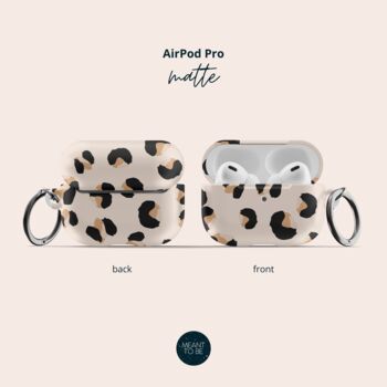 Leopard Air Pod Case With Keychain, 6 of 6