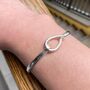 Personalised Small Wrist Silver Bracelet Bangle Gift, thumbnail 3 of 8