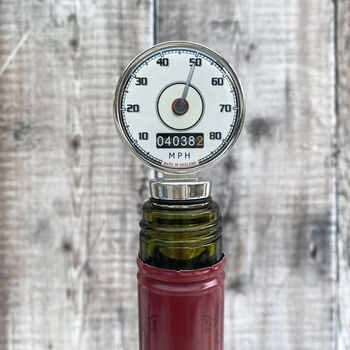 Personalised Cream Speedometer Car Bottle Stopper, 2 of 3