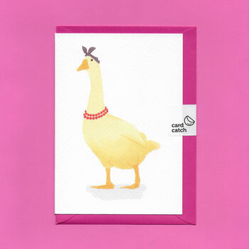 Hand Drawn Mother Goose Blank Greeting Card, 6 of 12