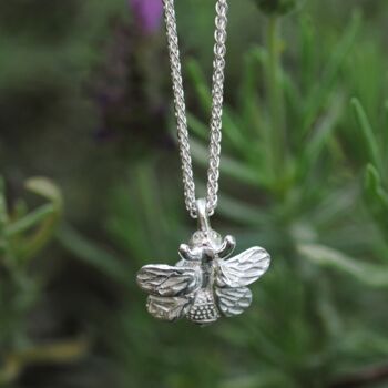 Bumble Bee Silver Necklace, 4 of 8