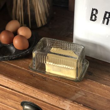 Glass Louella Butter Dish, 4 of 4