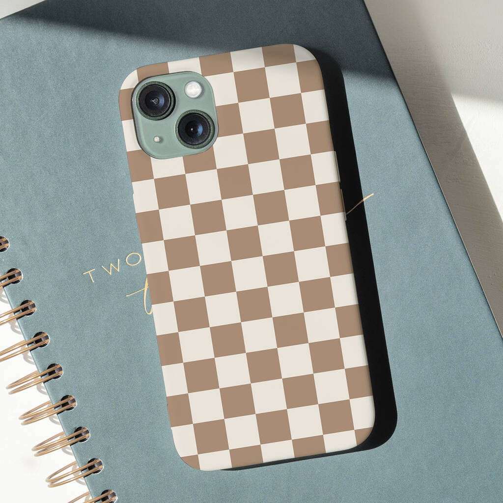 Checkered Phone Case (Grey Black)  Harper & Black – Harper & Blake