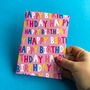 Colourful Letter Birthday Card, thumbnail 1 of 2