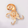 G Decor Set Of Two Gold Octopus Wall Coat Hooks, thumbnail 4 of 4