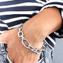 Chunky Link Chain Stainless Steel Bracelet, thumbnail 1 of 5