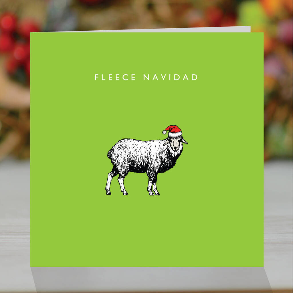 'Fleece Navidad' Funny Christmas Card