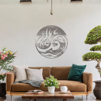 Metal Fire And Water Wall Art For Home Or Studio Decor, 5 of 11