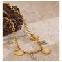 Monaco D’or Gold Pearl White Oyster Drop Charm Necklace, thumbnail 1 of 3