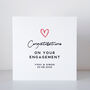 Personalised Red Heart Engagement Card, thumbnail 2 of 8