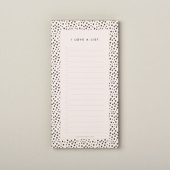 To Do List Notepad Dalmatian Mini Print Pattern Jotter, 3 of 7