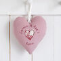 Personalised Hanging Heart Gift For Girls Christening Or 1st Holy Communion, thumbnail 7 of 11