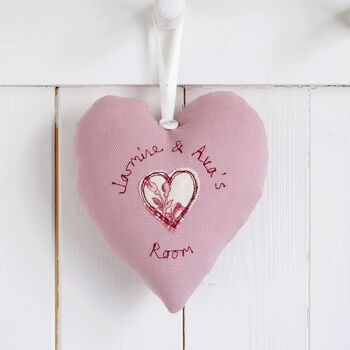 Personalised Hanging Heart Gift For Girls Christening Or 1st Holy Communion, 7 of 11