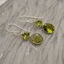 Peridot Sterling Silver August Birthstone Earrings, thumbnail 7 of 11