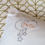 Personalised Moon And Stars Embroidered Pillowcase, thumbnail 2 of 3
