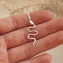 Mini Serpent Necklace In Silver Or Gold, thumbnail 3 of 5