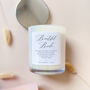 Bride Candle Gift – Personalised Wedding Day Keepsake, thumbnail 6 of 8
