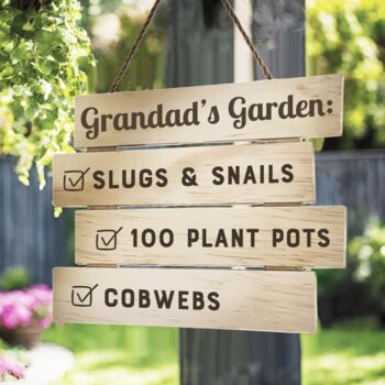 Personalised Wooden Outdoor Sign, 2 of 4