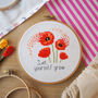 Poppies Cross Stitch Kit, thumbnail 2 of 4