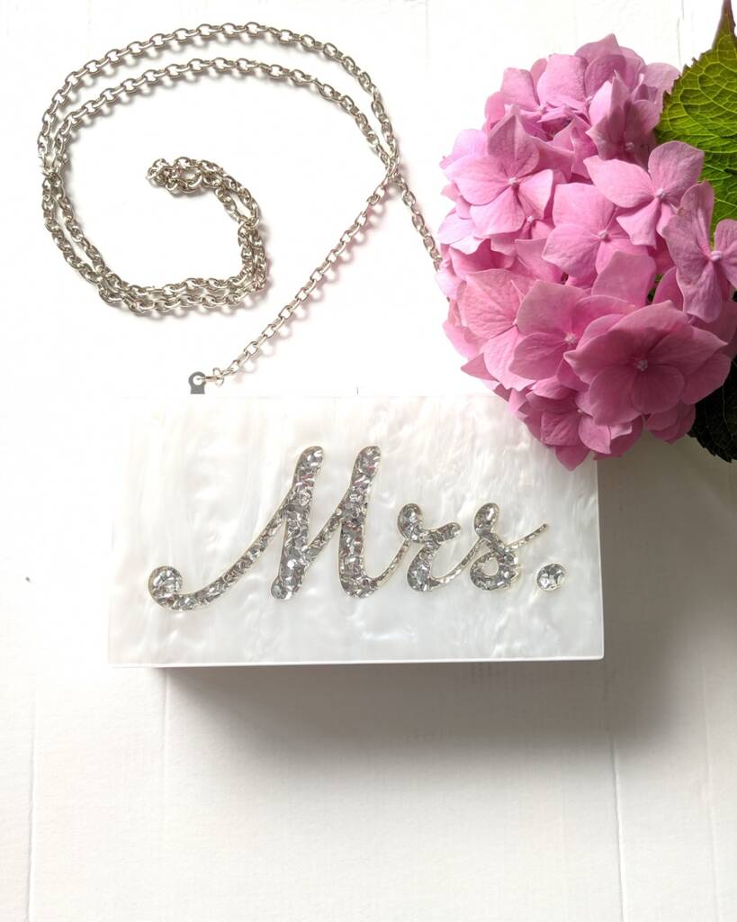 ‘Mrs’ Wedding Day Clutch Bag, 1 of 2