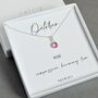 Sterling Silver October Birthstone Necklace, thumbnail 2 of 5