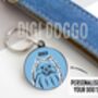 Pomeranian Outline ID Tag, thumbnail 2 of 4