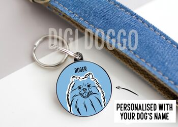 Pomeranian Outline ID Tag, 2 of 4