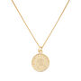 Chunky 18 K Gold Lucky Penny Coin Disc Necklace, thumbnail 2 of 8