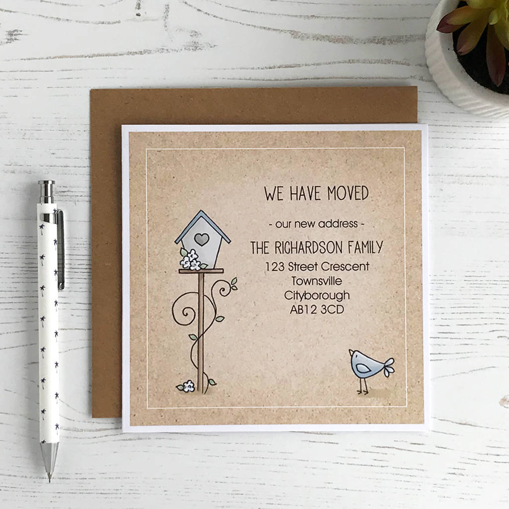 We Have Moved, New Address Announcement Card By Cloud 9 Design | notonthehighstreet.com