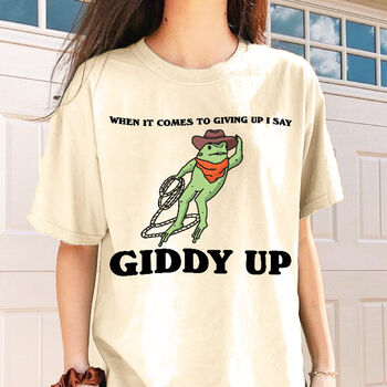 'Giddy Up' Positive Graphic Tshirt, 3 of 5