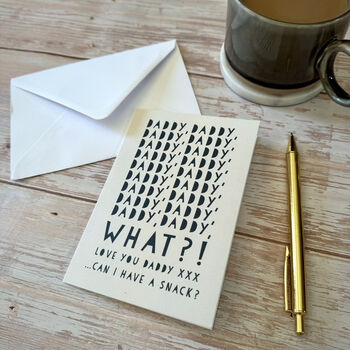 Funny Father's Day Snack Card, 2 of 7