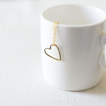 Gold Plated Heart Necklace, 2 of 6