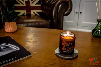 Amber Glow Luxury Jar Candle – Fresh Linen | Industrial Smoked Glass | Long Burn | Christmas Gift For Her, 2 of 6