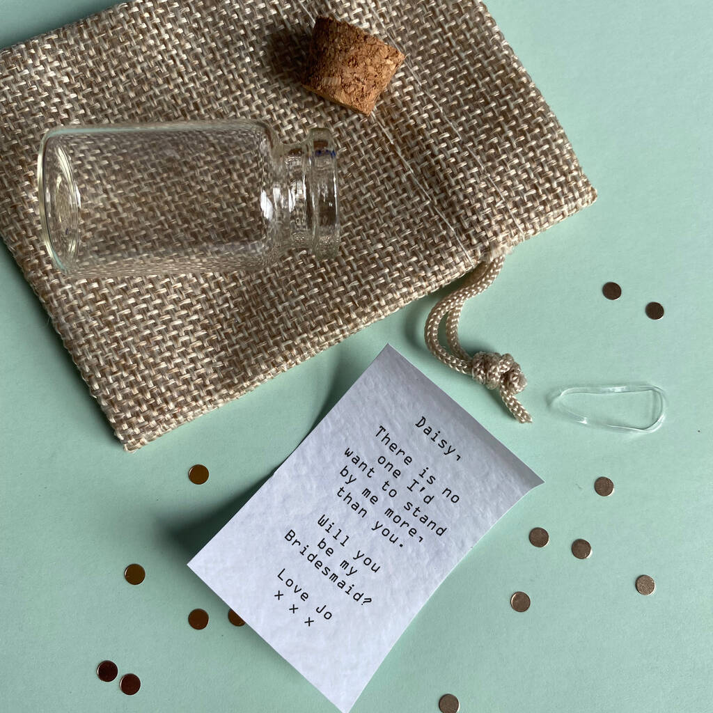 Will You Be My Bridesmaid Letter In A Bottle, 1 of 4