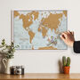 Personalised Scratch The World® Travel Edition Map, thumbnail 3 of 11