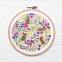 Wild Flowers And Rabbits Embroidery Pdf Digital Product, thumbnail 2 of 2