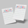 2026 Monthly Wall Planner Individual Pages, thumbnail 9 of 10