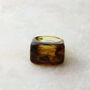 Amber Coloured Chunky Resin Ring, thumbnail 4 of 7