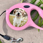 Retractable Pink Photo Dog Lead, thumbnail 2 of 2