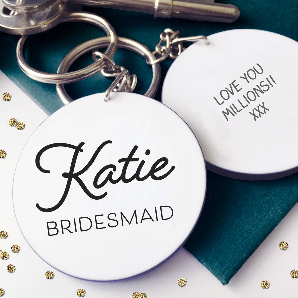 bridesmaid keychain