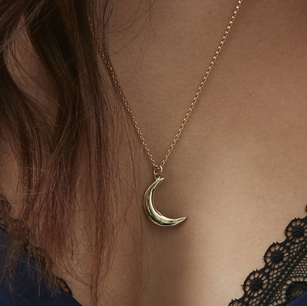 Constellation Necklace Sterling Silver Crescent Moon Necklace Good Luck Charm Crescent Moon Star Necklace Constellation Jewelry
