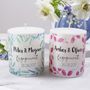 Engagement Personalised Patterned Candle, thumbnail 7 of 10