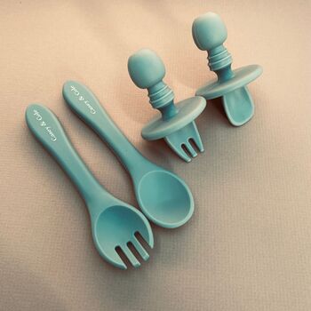 Baby Silicone Weaning Cutlery Set, 7 of 11