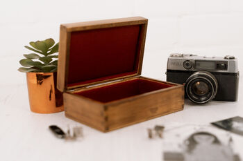 Personalised Wooden Cufflink Or Trinket Box, 4 of 8