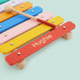 Personalised Colourful Xylophone Wooden Toy 12m+, thumbnail 3 of 4