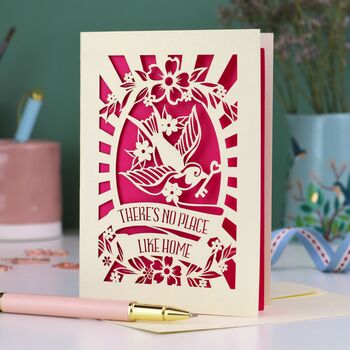 There's No Place Like Home Paper Cut Card, 6 of 6