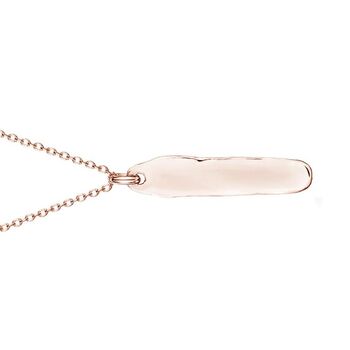Personalised Ingot 18 K Rose Gold Plated Necklace, 4 of 8