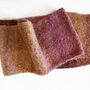Hand Knit Ombre Fuzzy Yarn Scarf, thumbnail 11 of 12