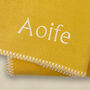 Personalised Fleece Blanket, Custard, thumbnail 2 of 5