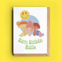 Personalised 'Hippy Happy' Birthday Card, thumbnail 1 of 2